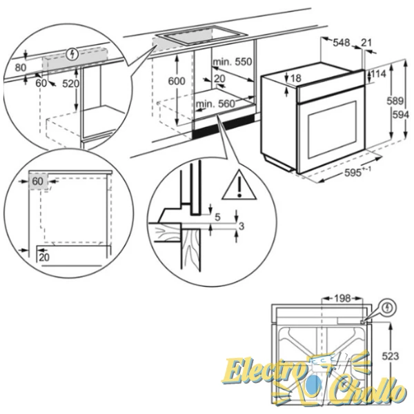 HORNO AEG BSE576321M INOX (1 VAPOR )