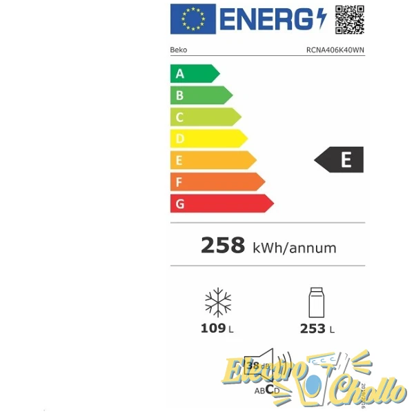 COMBI BEKO RCNA406K40WN 203
