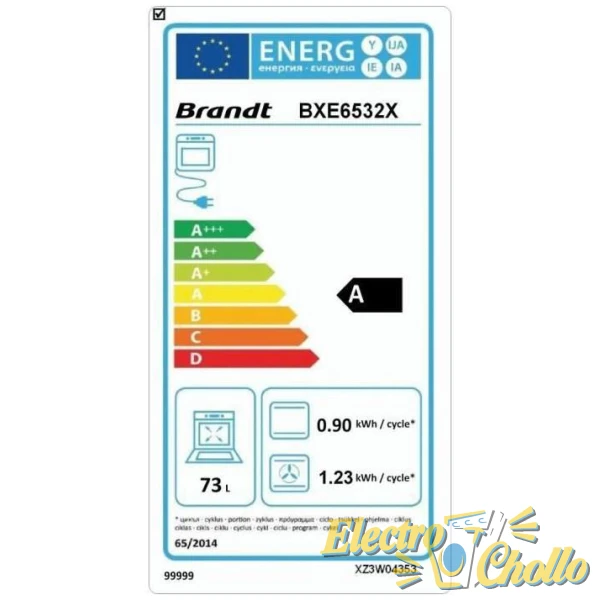 HORNO BRANDT BXE6532X MULT.73L