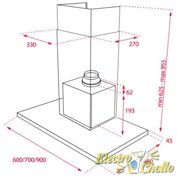 CAMPANA TEKA DSJ650 INOX DECORATIVA