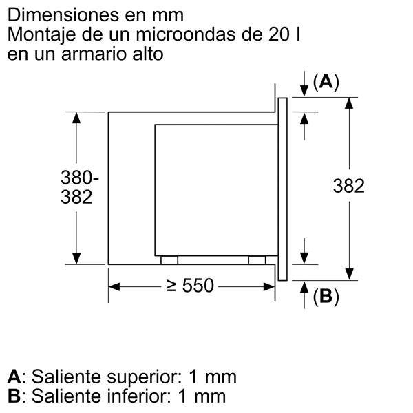 Microondas Integrable Balay 3CG6142B3 - Electrochollo