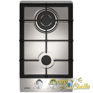 Placa de Gas Infiniton GASIX02 de 2 fuegos Inox