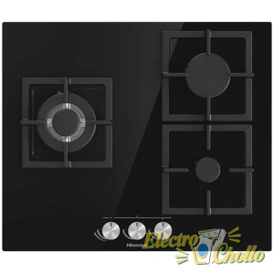 Placa De Gas Hisense GG633B de Tres Fuegos