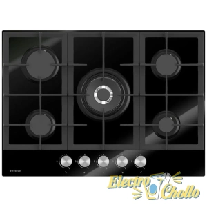 Placa de Gas Infiniton 78GLN52de Cristal Negro 70cm