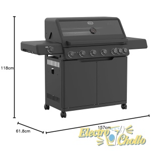 Barbacoa Gas Rosle Allflame Hero 6